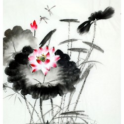 Chinese Lotus Painting - CNAG011728