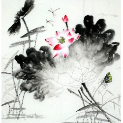 Chinese Lotus Painting - CNAG011729