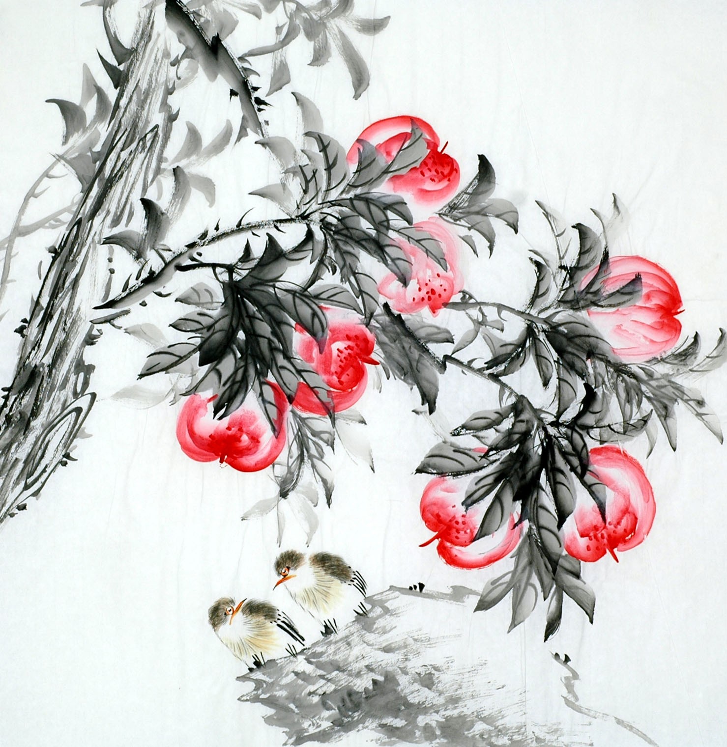 Chinese Flowers&Trees Painting - CNAG011739