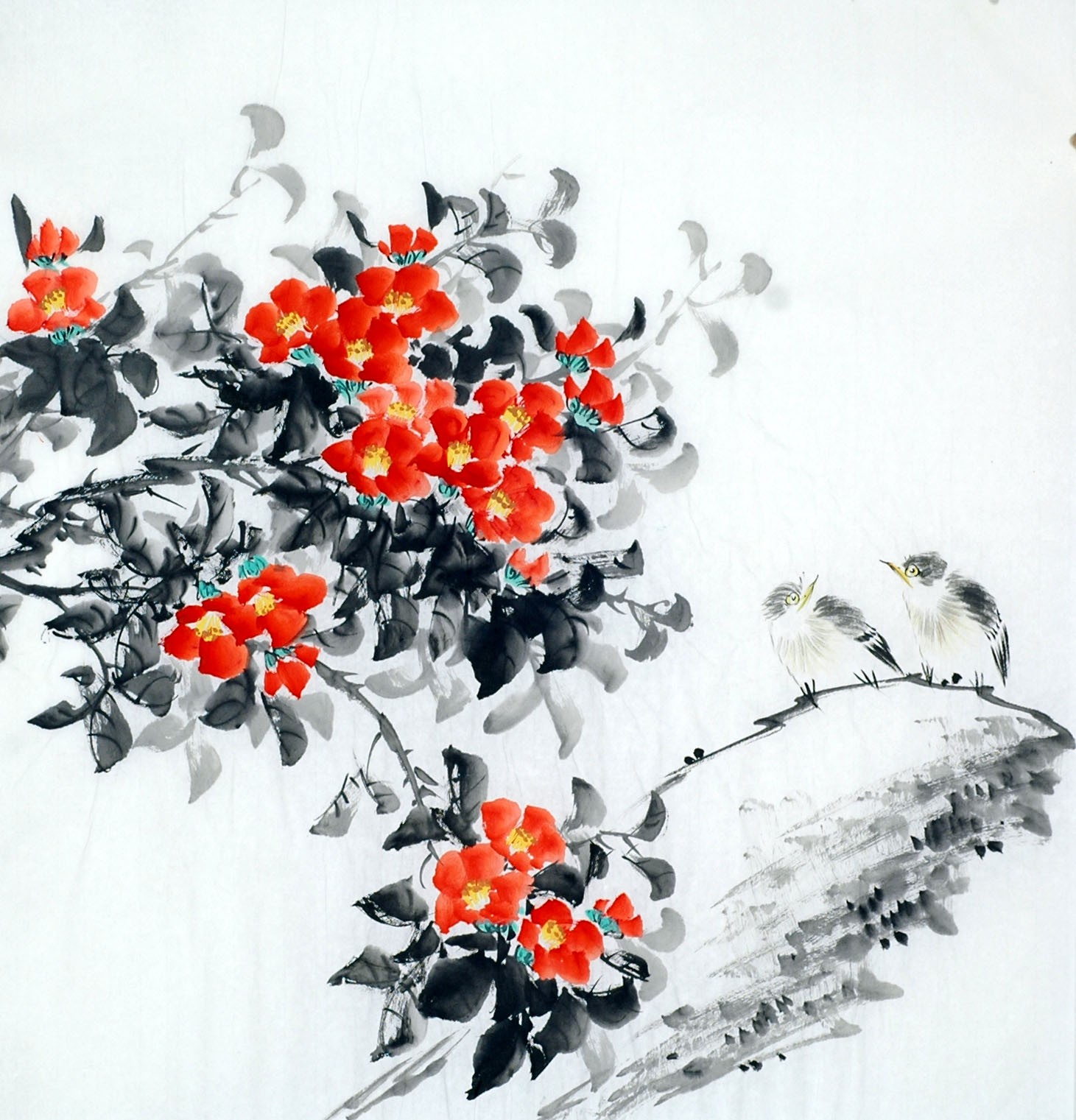 Chinese Flowers&Trees Painting - CNAG011745