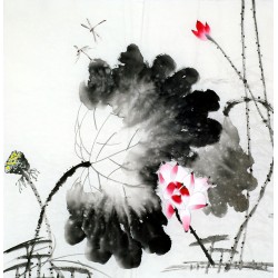 Chinese Lotus Painting - CNAG011750