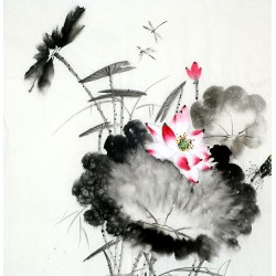 Chinese Lotus Painting - CNAG011754