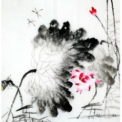 Chinese Lotus Painting - CNAG011755
