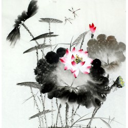 Chinese Lotus Painting - CNAG011756