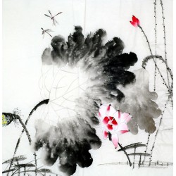 Chinese Lotus Painting - CNAG011759