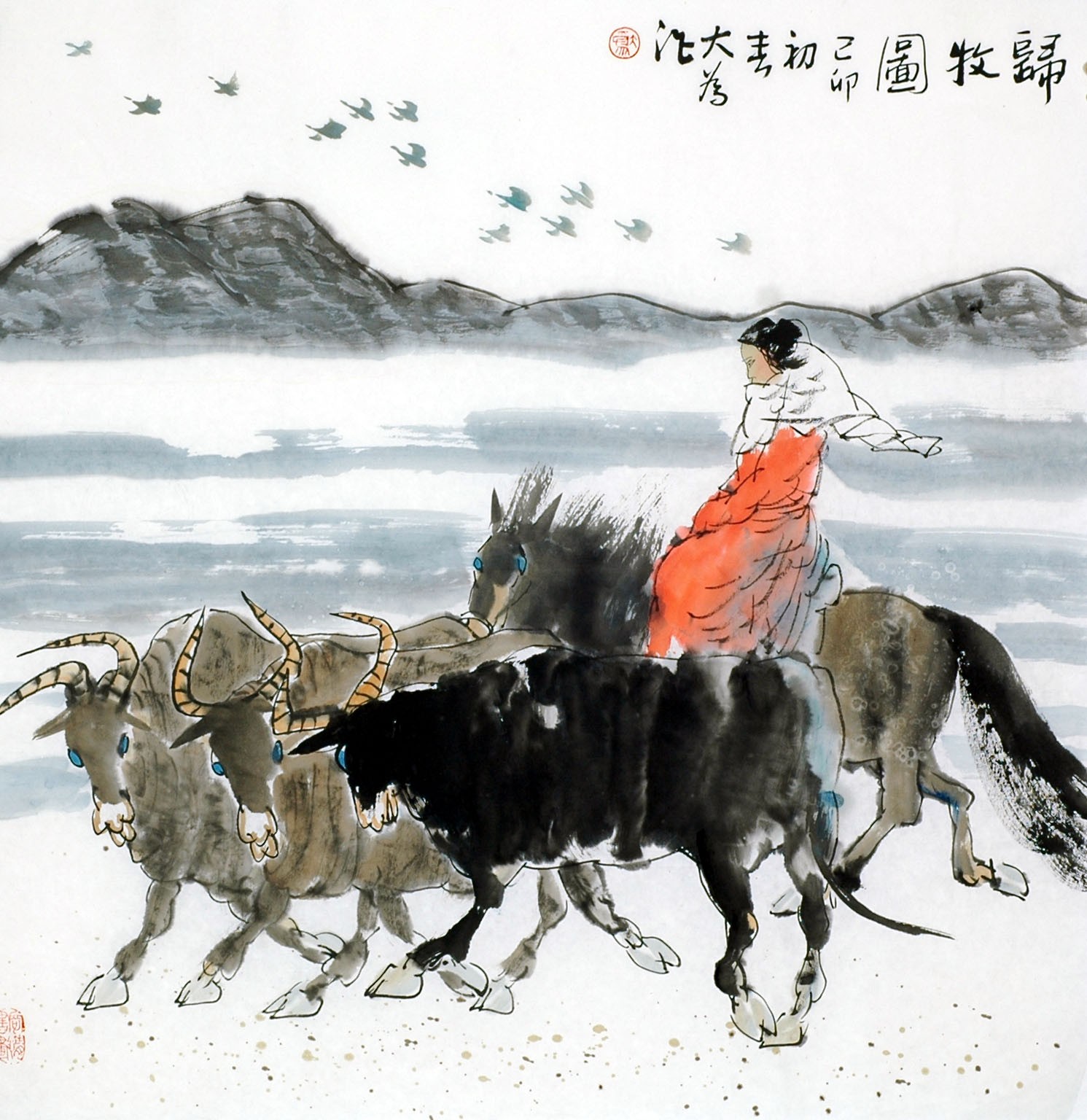 Chinese Figure Painting - CNAG011766