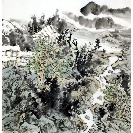 Chinese Landscape Painting - CNAG011803