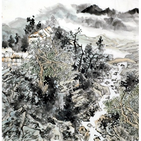 Chinese Landscape Painting - CNAG011805