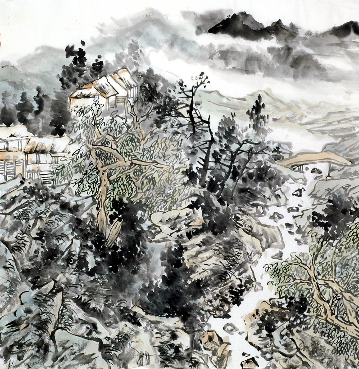 Chinese Landscape Painting - CNAG011805