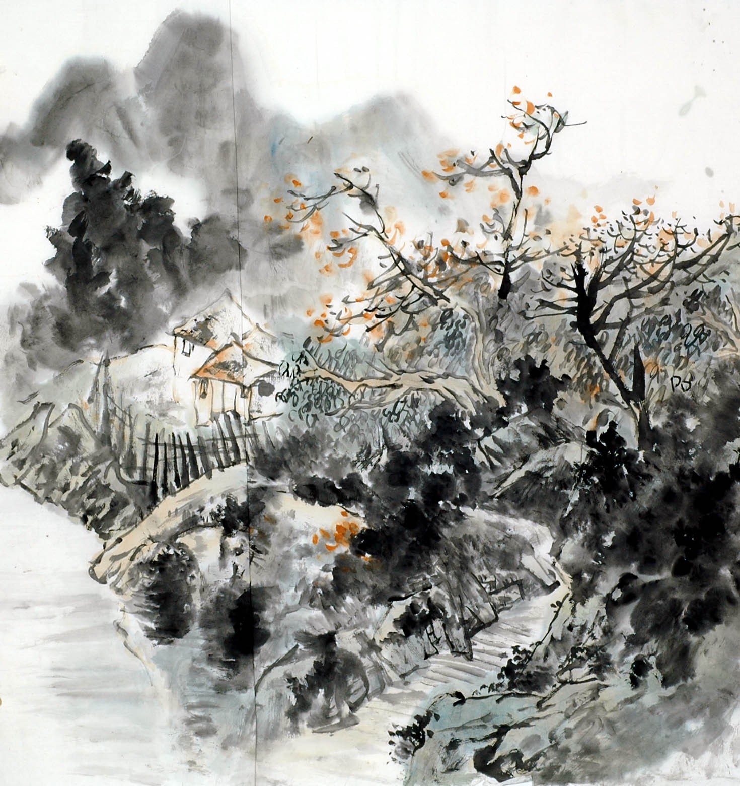 Chinese Landscape Painting - CNAG011811