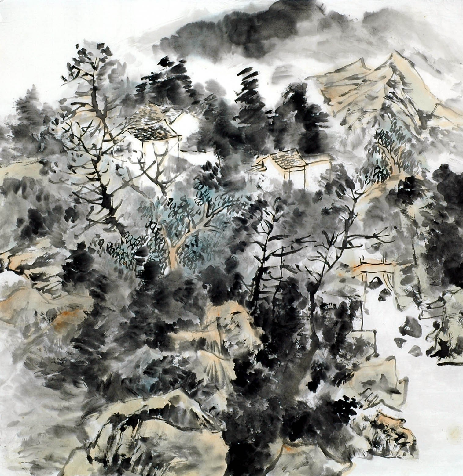 Chinese Landscape Painting - CNAG011814