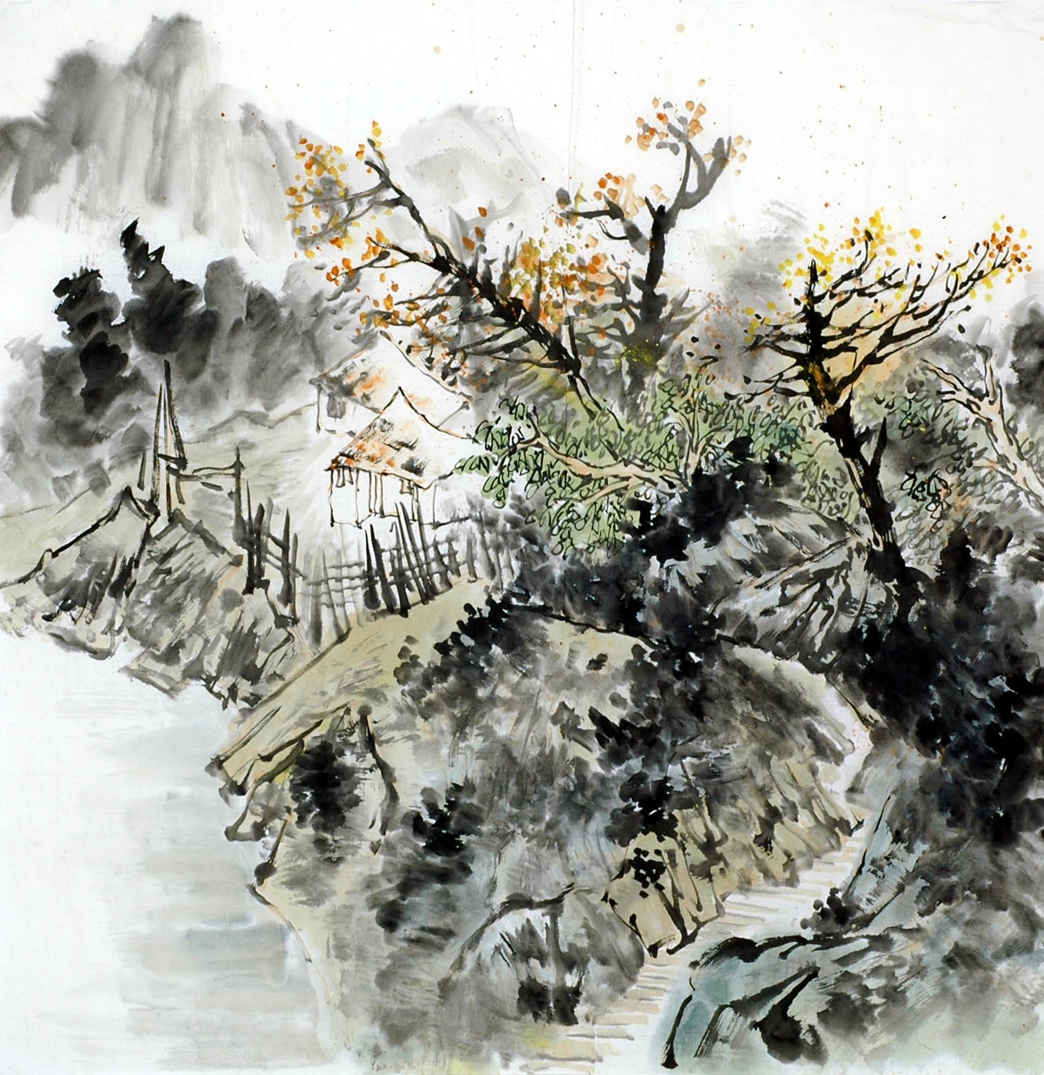 Chinese Landscape Painting - CNAG011815