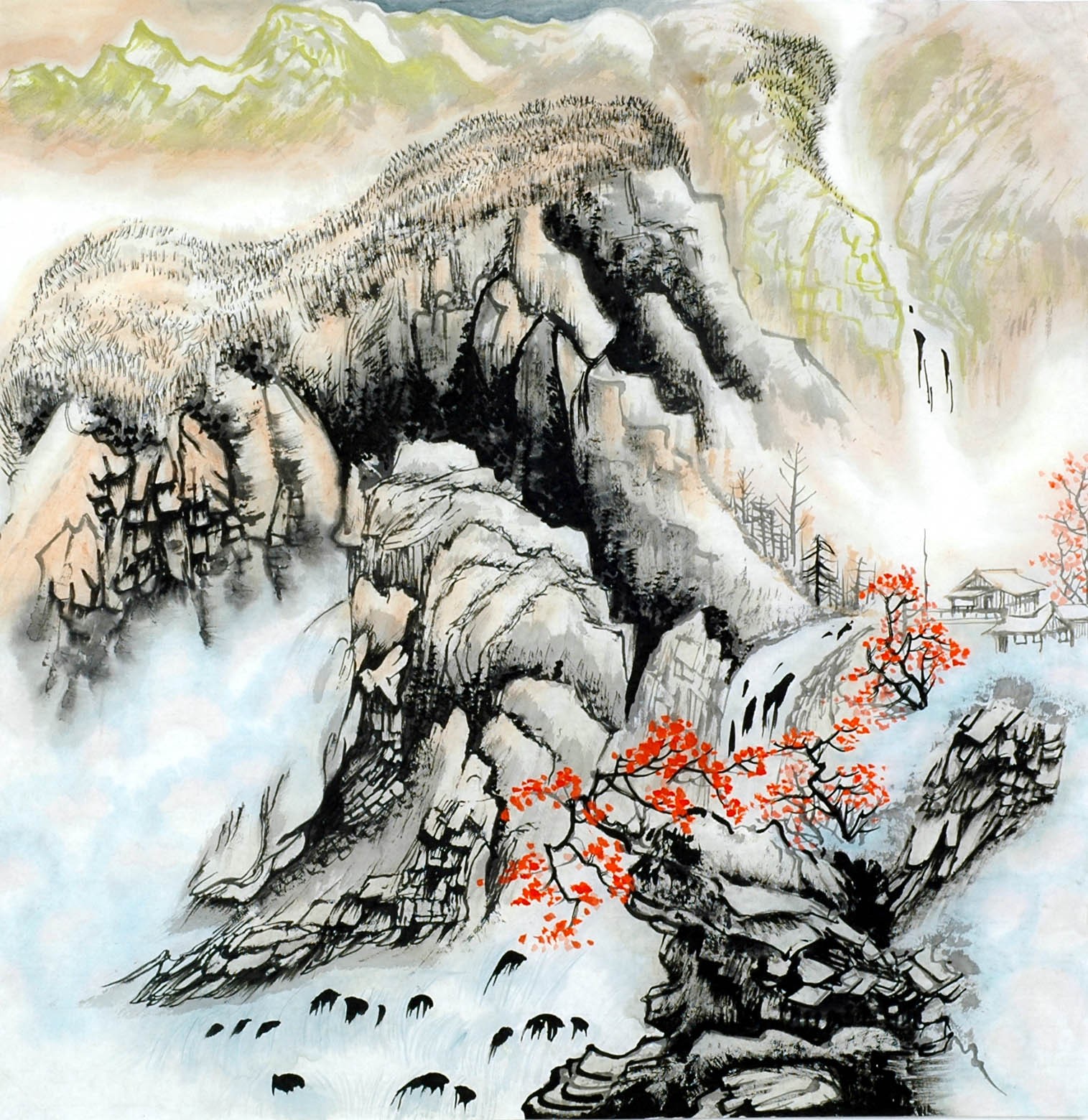 Chinese Landscape Painting - CNAG011827
