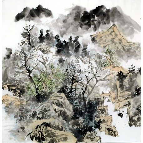 Chinese Landscape Painting - CNAG011828
