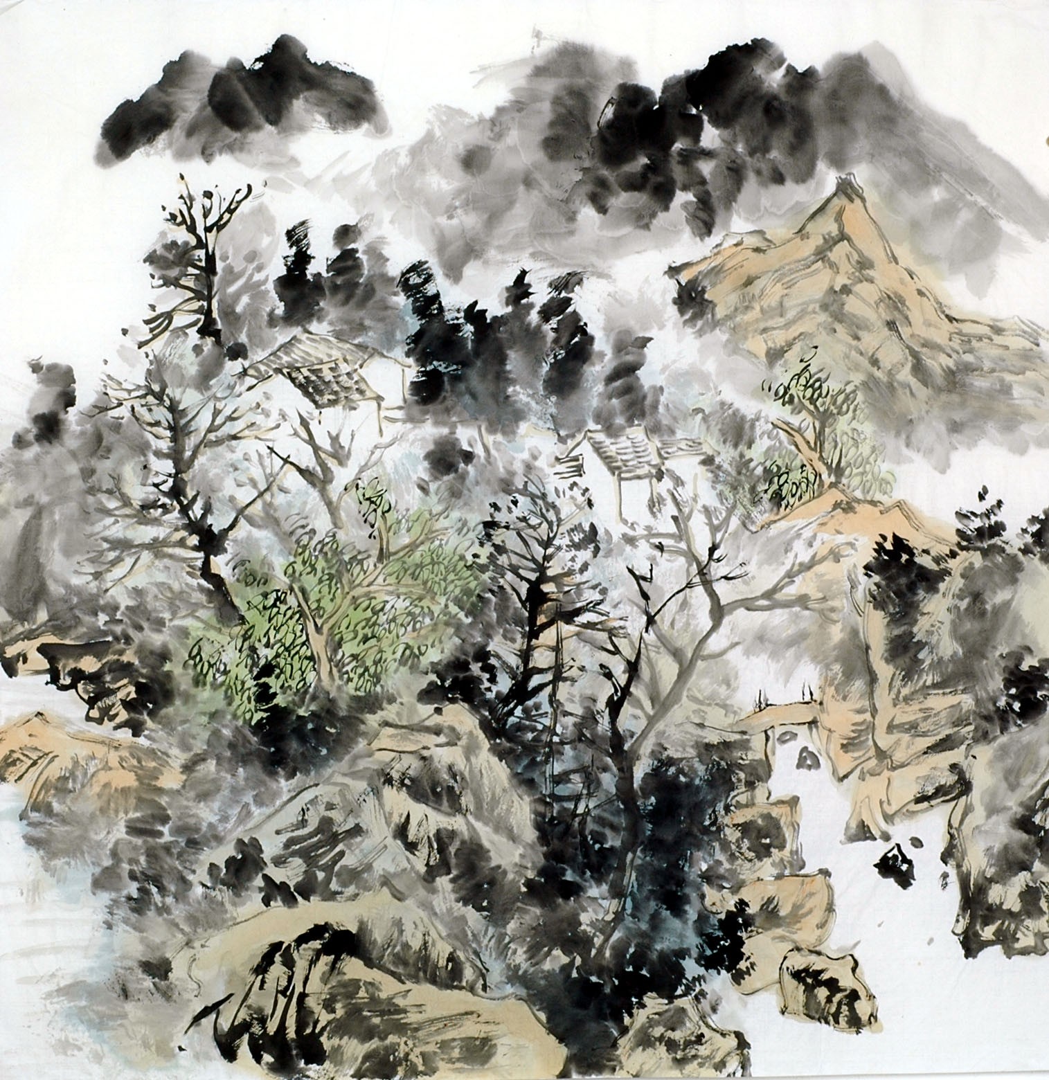 Chinese Landscape Painting - CNAG011828