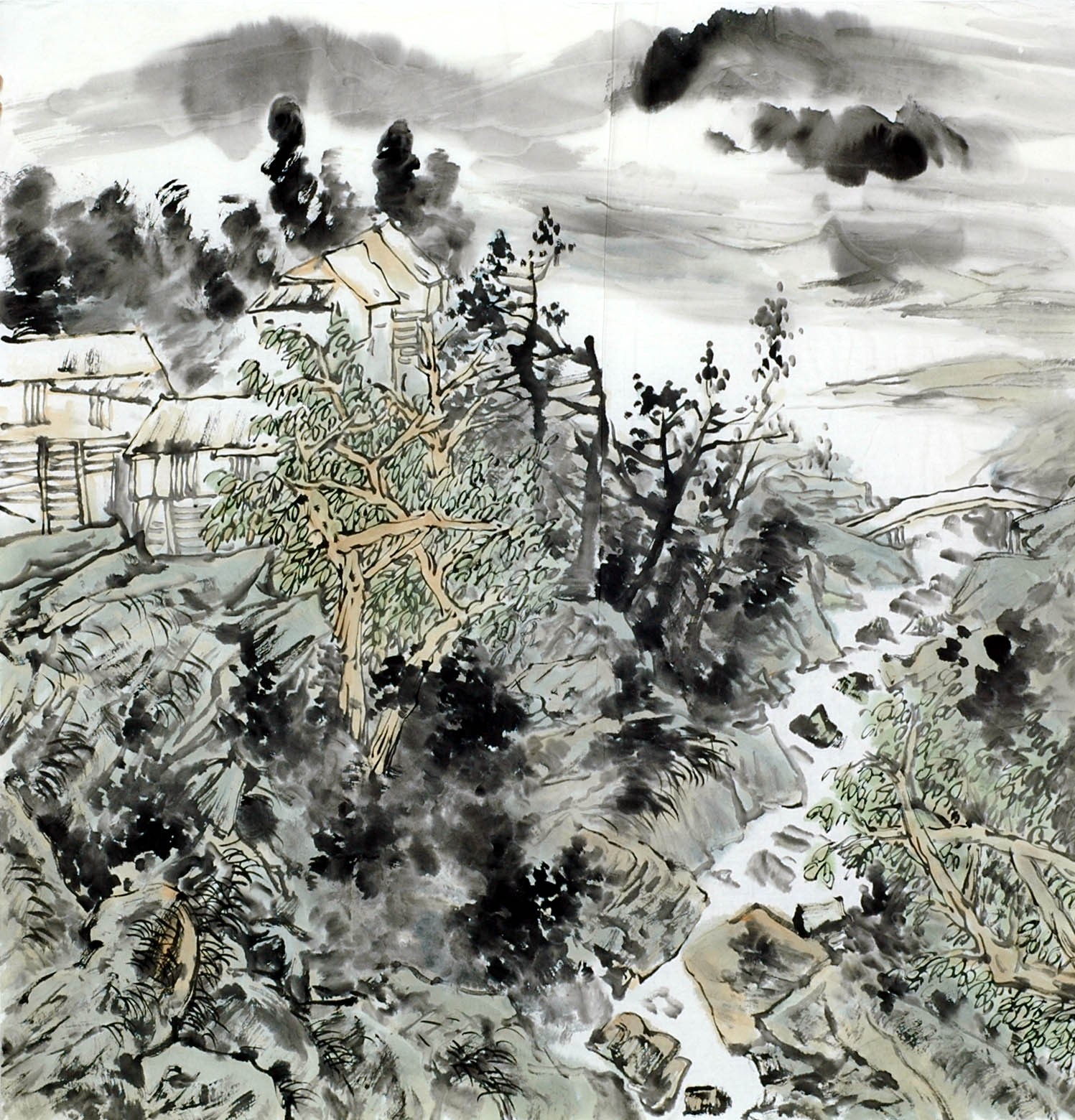 Chinese Landscape Painting - CNAG011829
