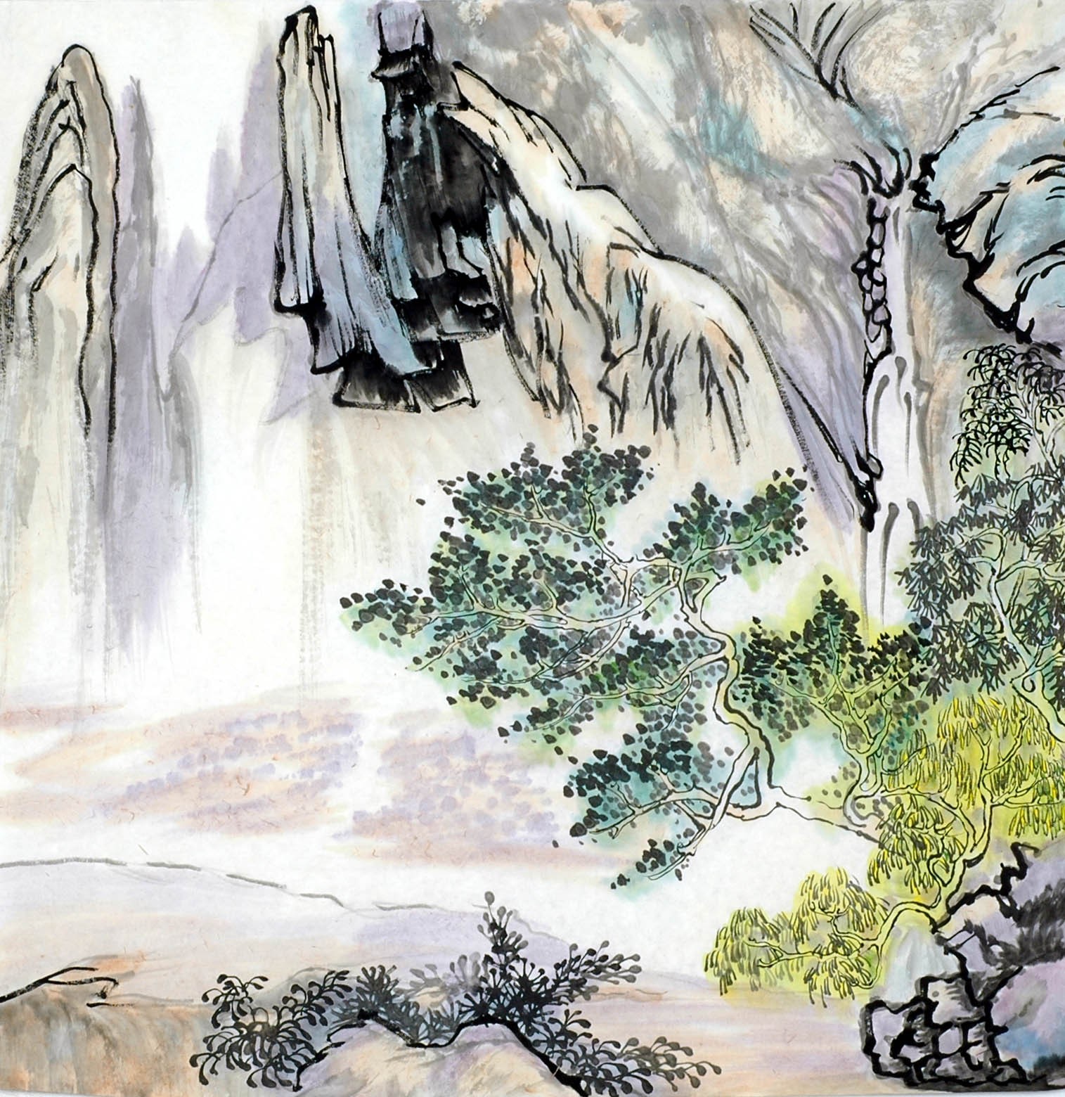 Chinese Landscape Painting - CNAG011832