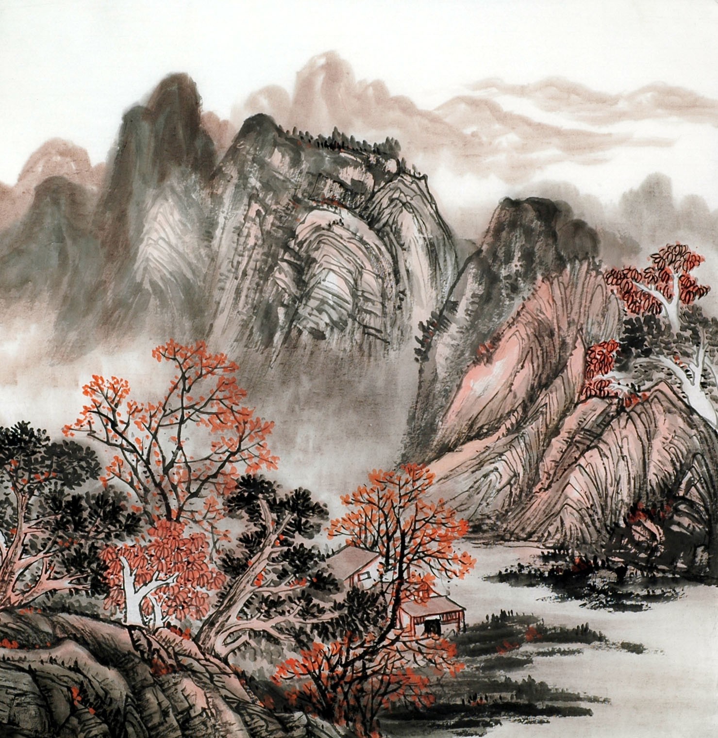 Chinese Landscape Painting - CNAG011834