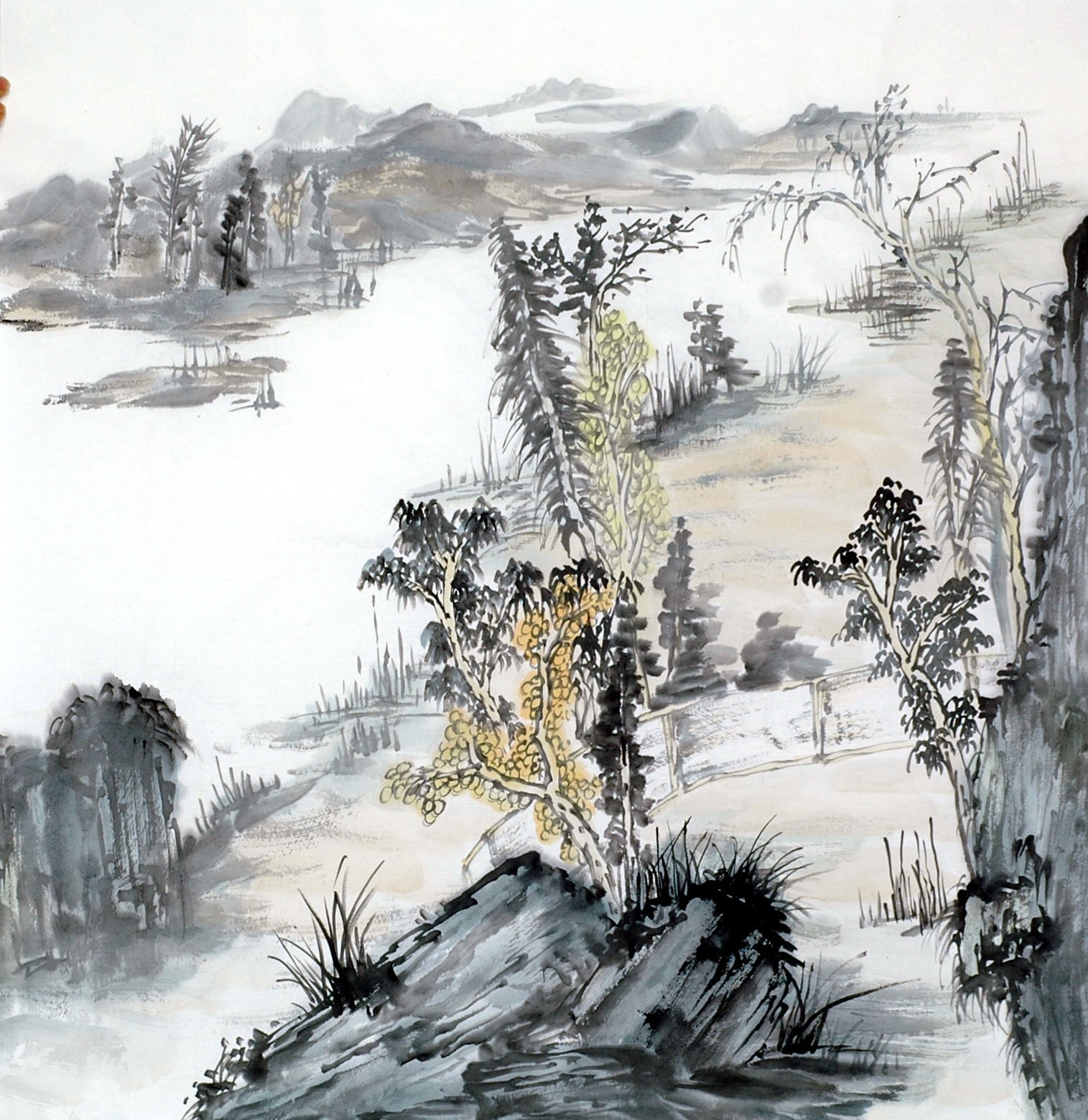 Chinese Landscape Painting - CNAG011835