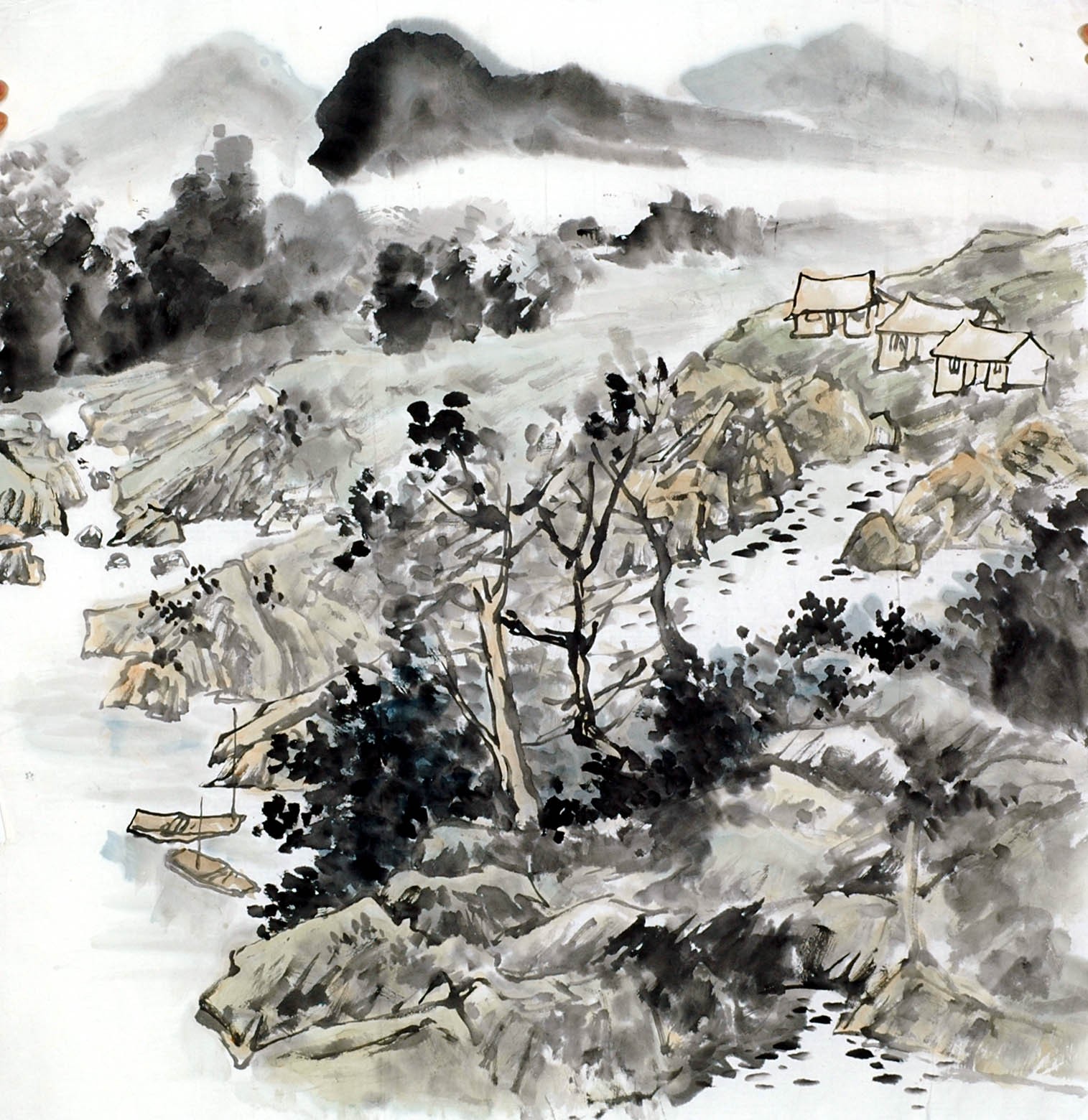 Chinese Landscape Painting - CNAG011840