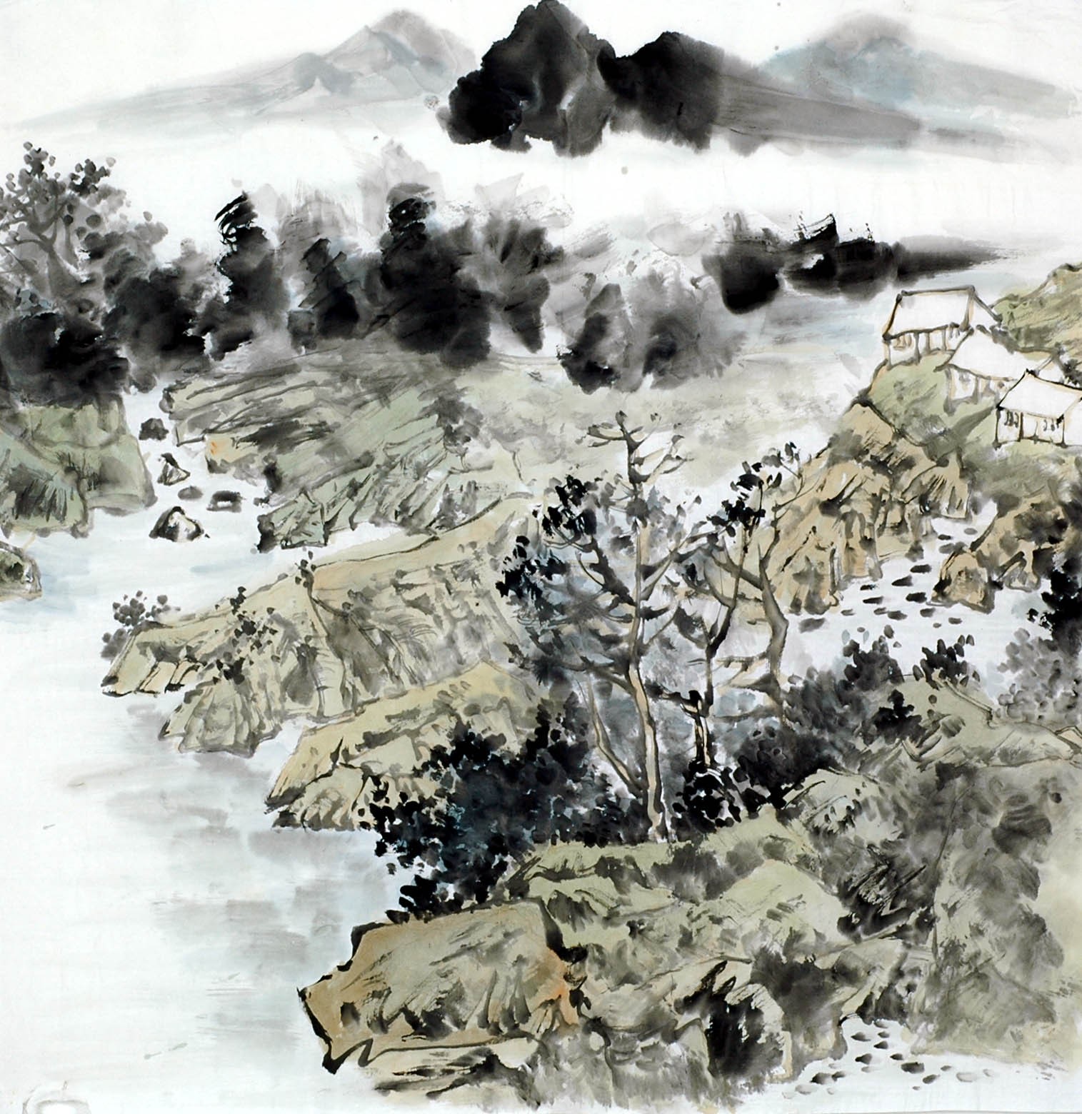 Chinese Landscape Painting - CNAG011842