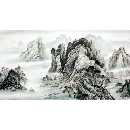 Chinese Landscape Painting - CNAG011849