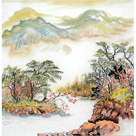 Chinese Landscape Painting - CNAG011882