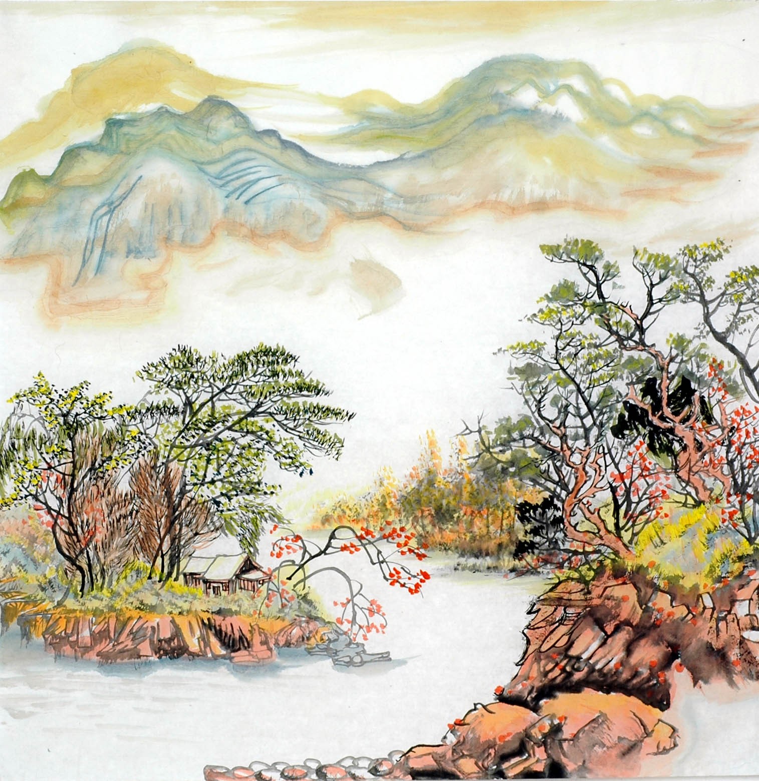 Chinese Landscape Painting - CNAG011882