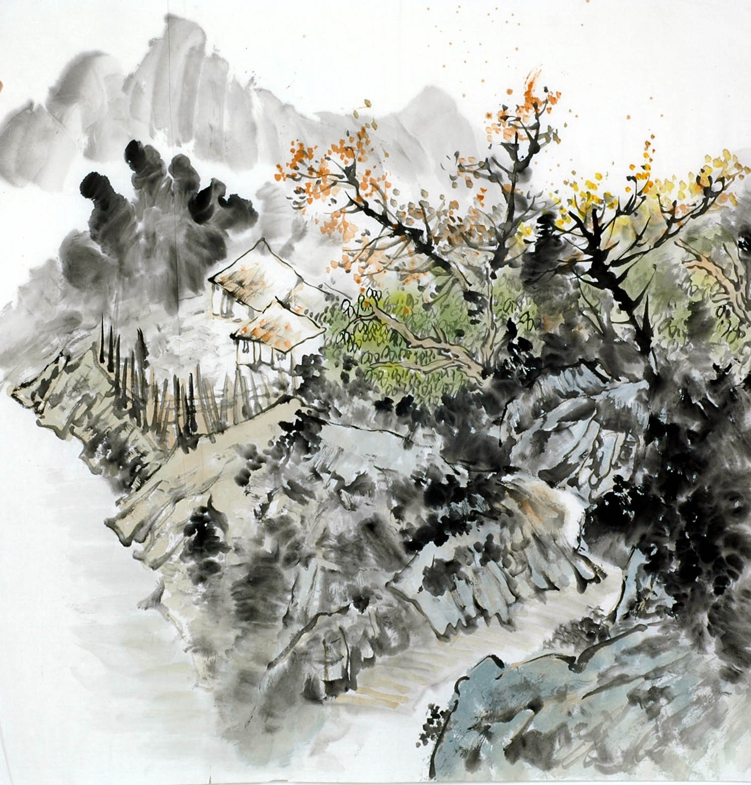 Chinese Landscape Painting - CNAG011884
