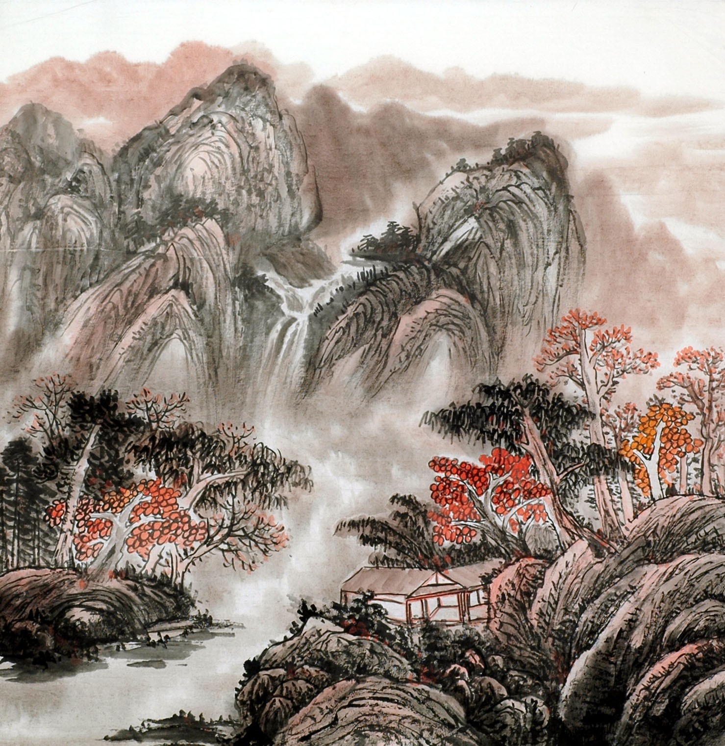 Chinese Landscape Painting - CNAG011885