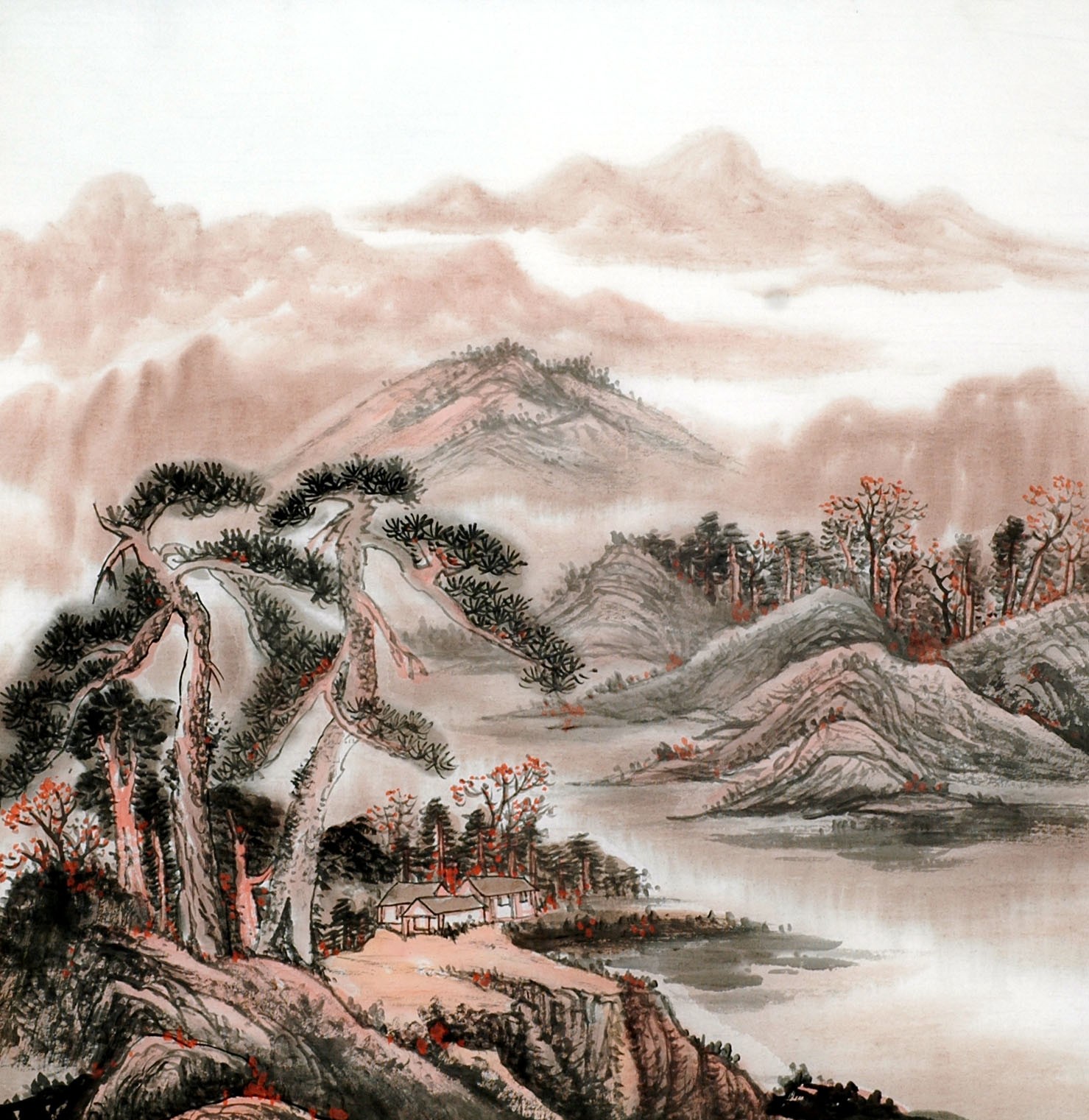 Chinese Landscape Painting - CNAG011892