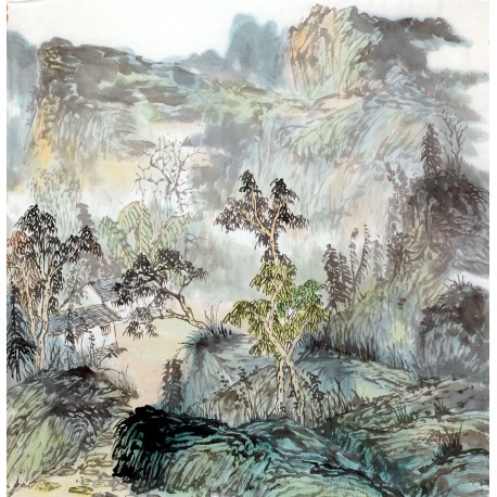 Chinese Landscape Painting - CNAG011893