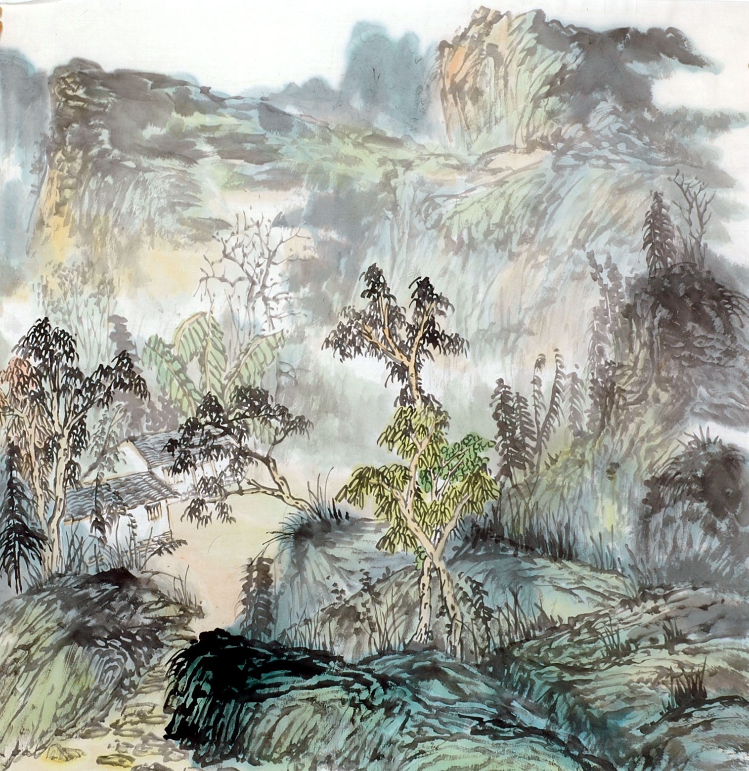 Chinese Landscape Painting - CNAG011893