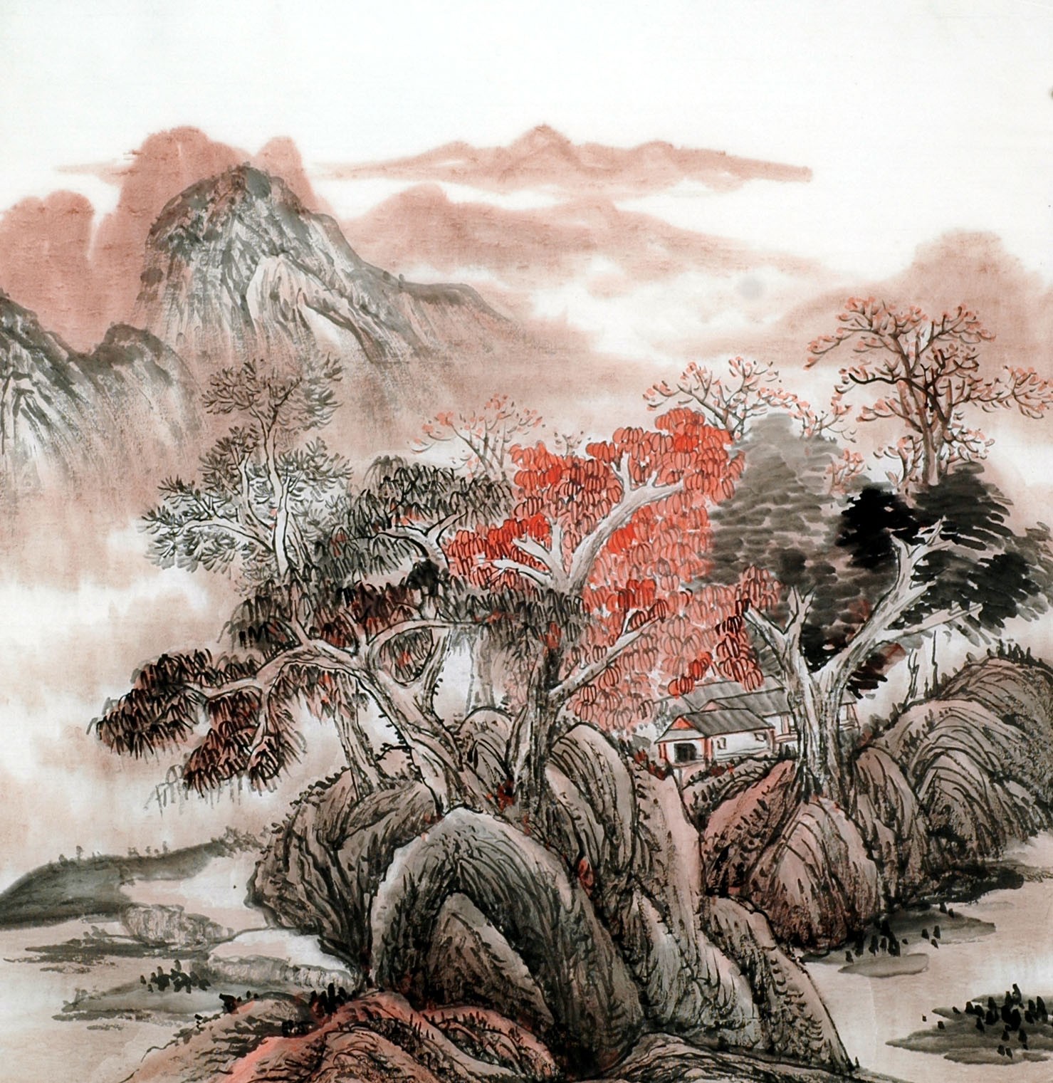 Chinese Landscape Painting - CNAG011894