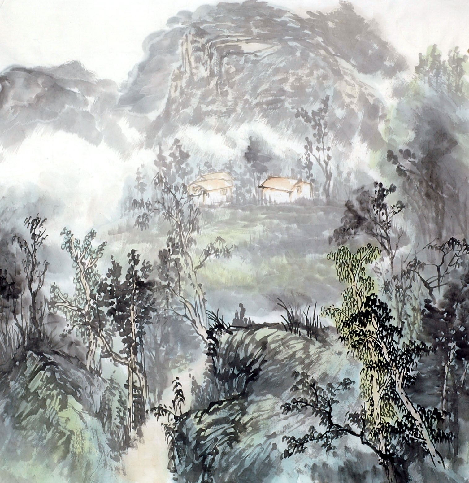 Chinese Landscape Painting - CNAG011899