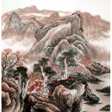 Chinese Landscape Painting - CNAG011933