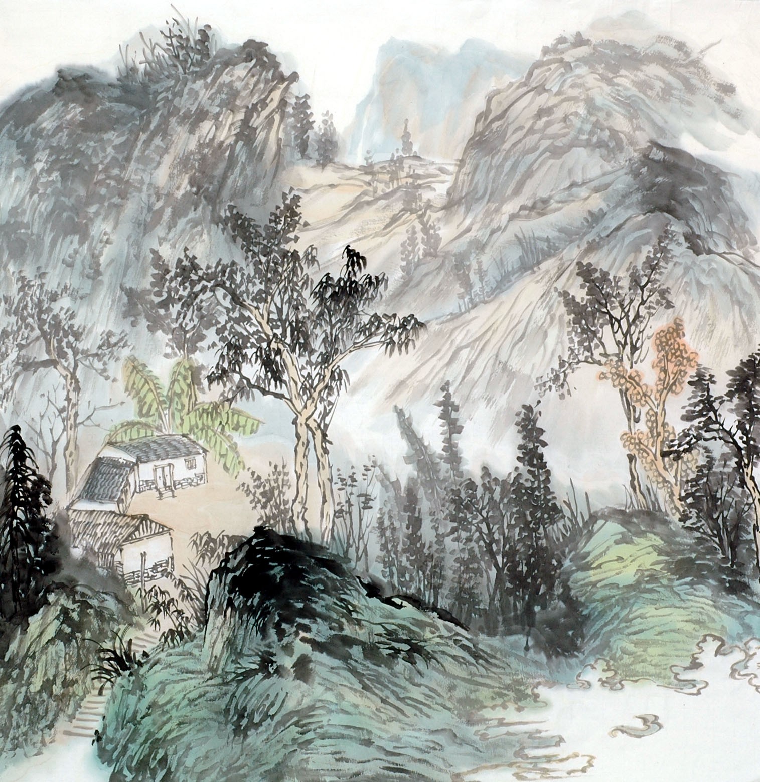 Chinese Landscape Painting - CNAG011935