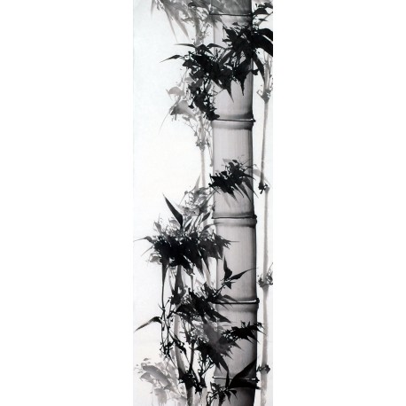Chinese Ink Bamboo Painting - CNAG011949