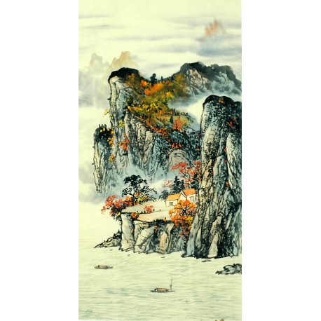 Chinese Landscape Painting - CNAG011978