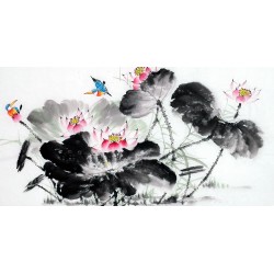 Chinese Lotus Painting - CNAG011991