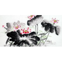 Chinese Lotus Painting - CNAG011992