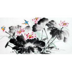 Chinese Lotus Painting - CNAG011994