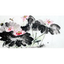 Chinese Lotus Painting - CNAG011995
