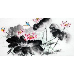 Chinese Lotus Painting - CNAG011996