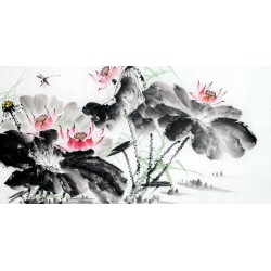 Chinese Lotus Painting - CNAG011998
