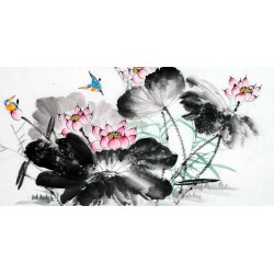 Chinese Lotus Painting - CNAG012003