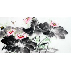 Chinese Lotus Painting - CNAG012004