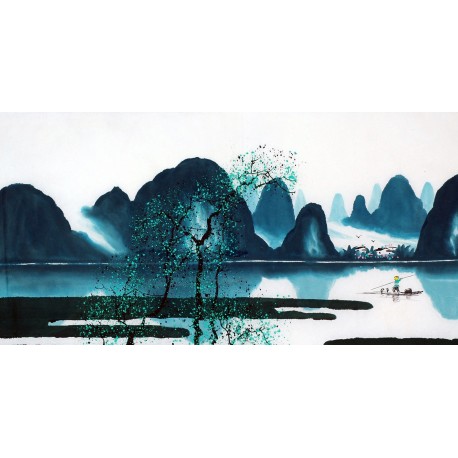 Chinese Aquarene Painting - CNAG012009
