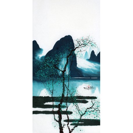 Chinese Aquarene Painting - CNAG012011