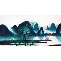 Chinese Aquarene Painting - CNAG012018